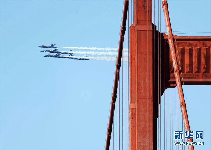 （国际）（2）美国旧金山举行舰队周飞行表演