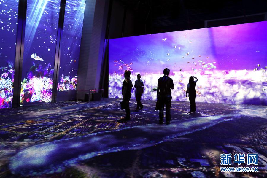 （文化）（2）上海：沉浸式艺术展体验“海洋幻境”