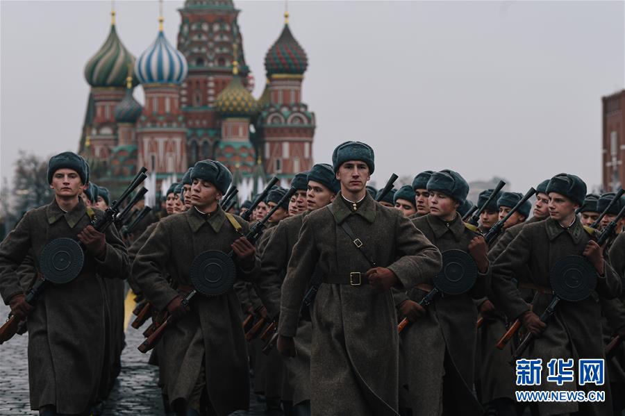 （国际）（5）俄罗斯举行纪念1941年红场阅兵78周年彩排