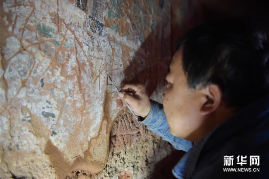 （文化）（7）“草原敦煌”阿尔寨石窟已修复10座有壁画洞窟