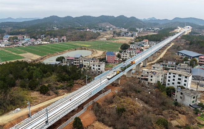 昌九高铁建设进入全面冲刺阶段
