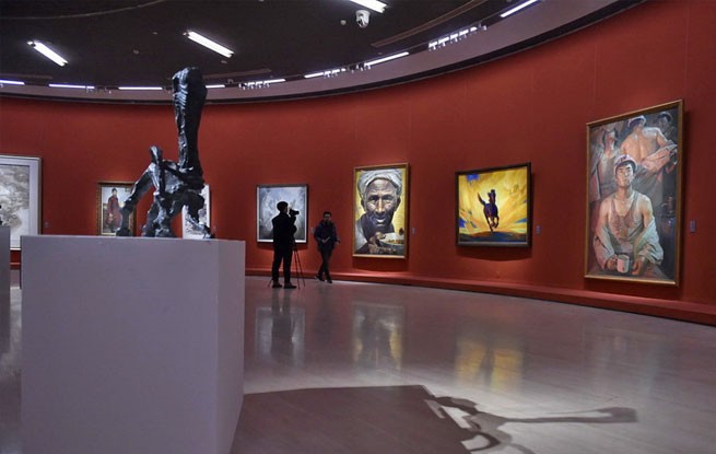 中国美术馆新春大展在京开幕