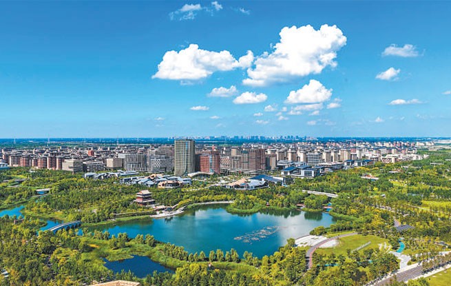 未来之城拔节生长（新时代画卷）