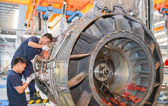 海南海口：深耕航空发动机维修 助力自贸港临空经济发展