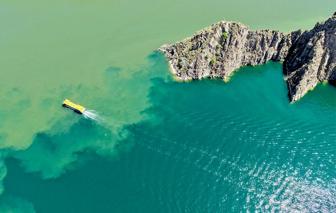 甘肃永靖：黄洮交汇 自成一景
