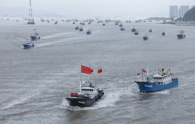 浙江舟山：东海开渔 千帆出海